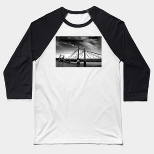 Albert Bridge River Thames London Baseball T-Shirt